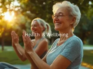 Person practicing yoga in a calm outdoor setting